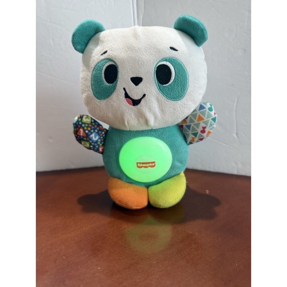 Fisher Price Linkimal Panda Bear Multi Color Light Up & Singing Works!